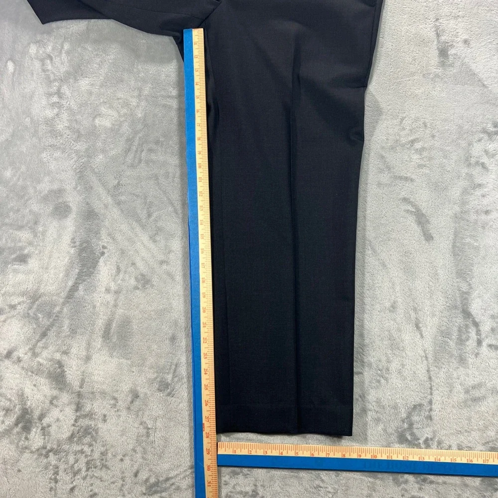 Santorelli Romeo Dress Pants Mens 38x28 Charcoal Grey‎ Good Italian Virgin Wool